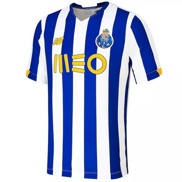 Camiseta FC Oporto Replica Primera Ropa 2020/21 Blanco Azul